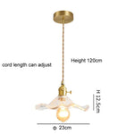 lustre suspendu vintage verre coloré tulipe filaments ampoule salon chambre