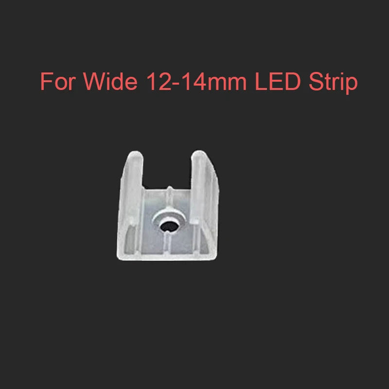 clips fixations ruban led néon transparent vis fixation pratique 5mm 8mm 12mm 14mm 17mm