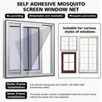 filet anti moustiques adhésif fenêtre blanc noir maille fine moderne facile installer ventilation