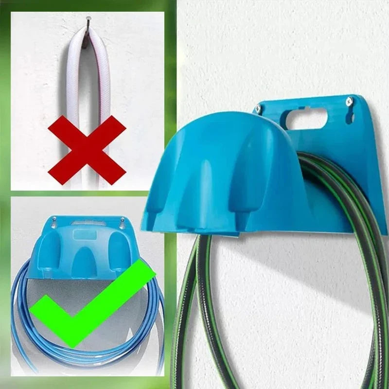 support mural réutilisable tuyau arrosage pistolet eau raccords respectueux environnement noir orange bleu turquoise