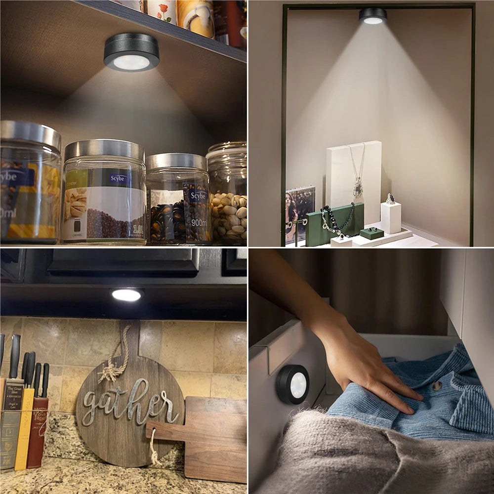 spots led noirs ronds adhésifs télécommande lumiere moderne chambre blanc chaud 3000k 6500k