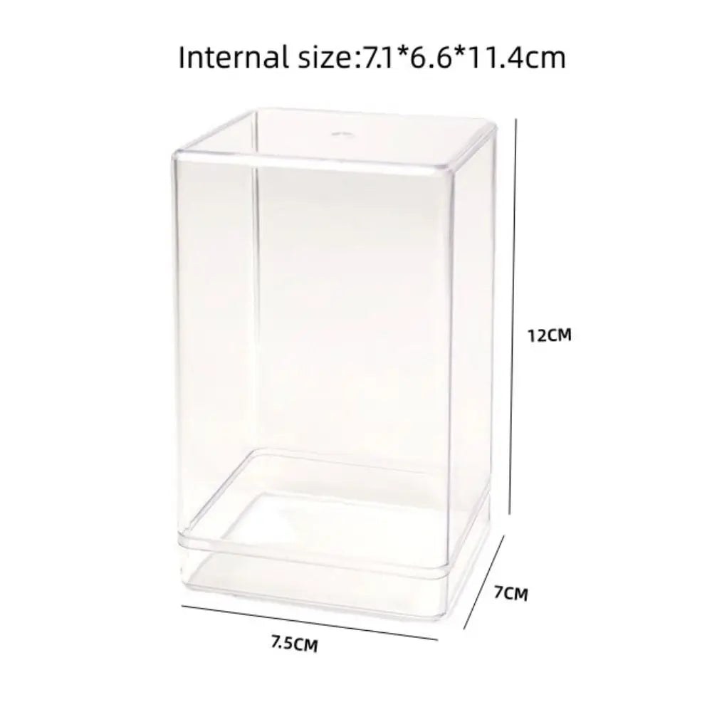 présentoirs transparents empilables moderne boîtes petites peluches support vert