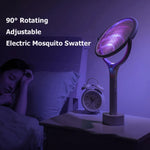 piège moustiques rechargeable led rotatif moderne usb adjustable Blanc Violet