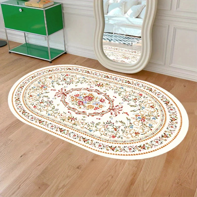 tapis floral traditionnel imperméable salon chambre coucher doormat extérieur