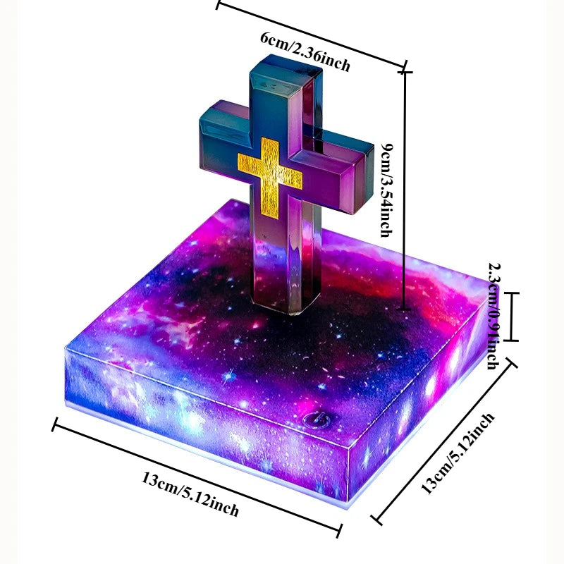 lampe décorative croix arc ciel livre bible lumineuse moderne rotation réglage lumière
