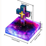 lampe décorative croix arc ciel livre bible lumineuse moderne rotation réglage lumière