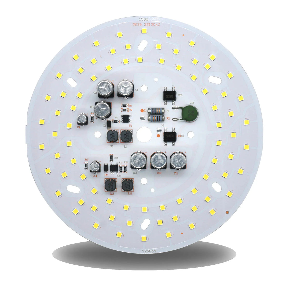 plaque led circulaire blanc matrice diodes smd 50w 80w 150w ac220v 240v