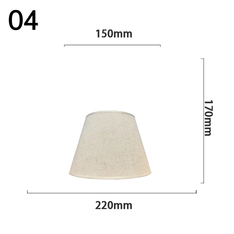 abat jour tissu lin opaque rustique bohème décoration intérieure lampe table moderne chambre