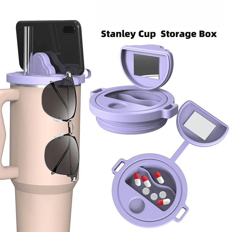 Support téléphone intégré dans la boîte de rangement Stanley