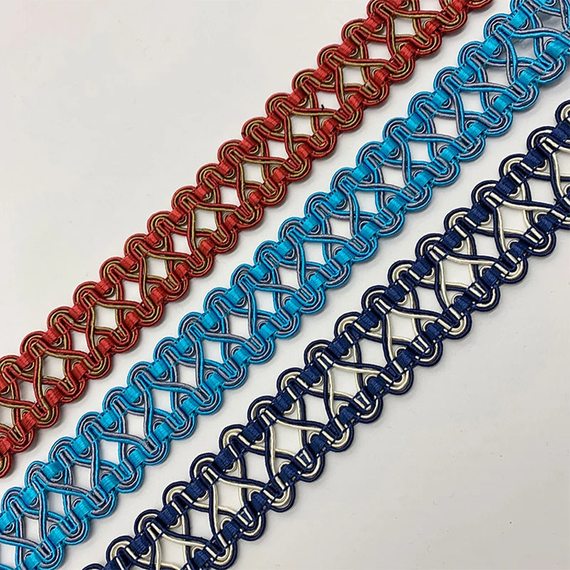 ruban dentelle intégrées largeur 3cm couleurs argent doré classique élégant opaque polyester écologique élastique