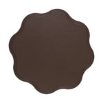 placemat moderne bleu rose gris élégant bords dentelés bord assiette fourchette couteau resistant