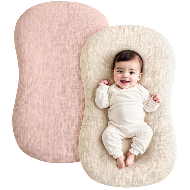 housse bébé coton douce floral moderne rose clair coussin tendre ans respirant