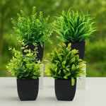 plantes artificielles feuilles vertes pot moderne décoration extérieure ornement dense foliage