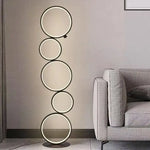 lampe sol moderne blanc circulaire relief éclairage led minimalisteTouchableSwitch cable garantie 2ans