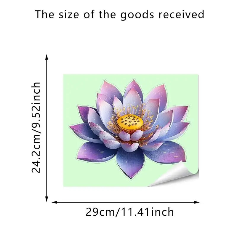 stickers decoratifs fleurs roses vertes violettes adhésifs salle bain decoration maison autoadhésifs blanc
