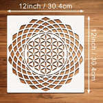 pochoirs peinture blanc géométrique moderne minimaliste 12 pouces décoration mur toile tissu meuble