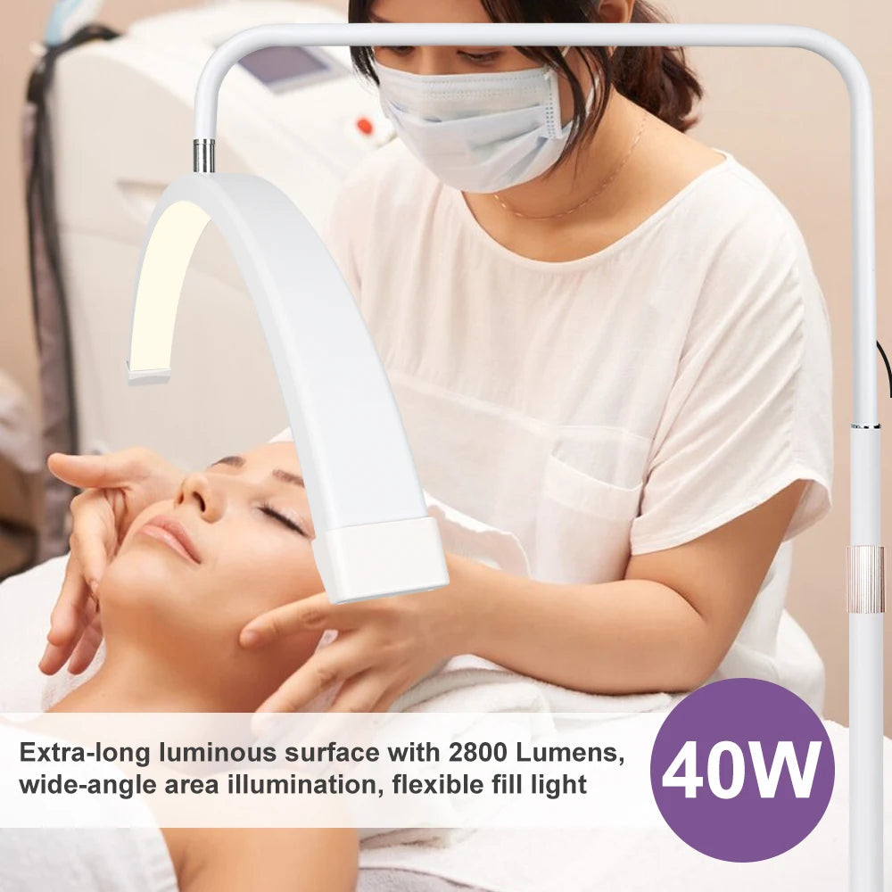 lampe massage blanc moderne réglable télécommande support rotatif porte telephone