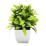 fleurs artificielles plante verte pot carré décoration intérieure extérieure moderne