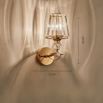 appliques murales or transparentes texture métallique motif éclairage led classique chambre salon cuisine