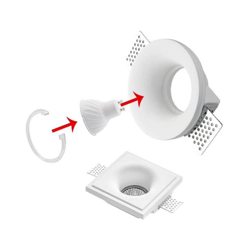 Spot LED GU10 blanc mat moderne clips facile 249 2000 lumens
