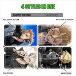 autocollant carte bancaire imperméable réutilisable personnage anime stanley snyder dr stone bleu noir