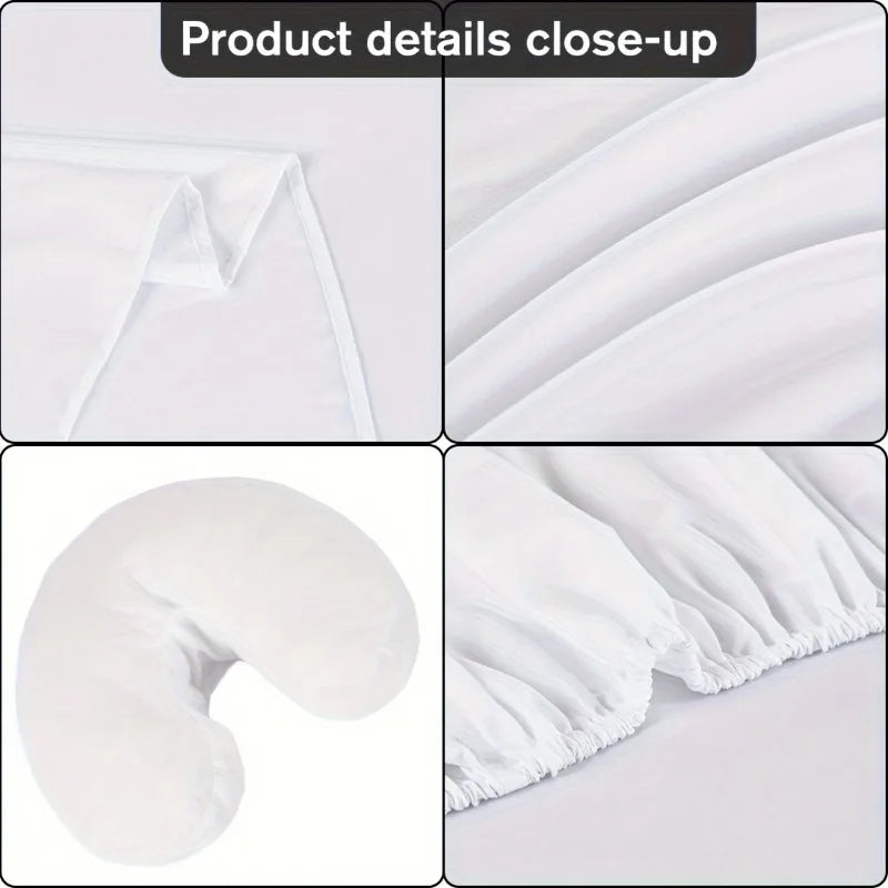 drap massage uni gris blanc vert clair moderne 36x77 61x100 coussin tête support