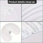drap massage uni gris blanc vert clair moderne 36x77 61x100 coussin tête support