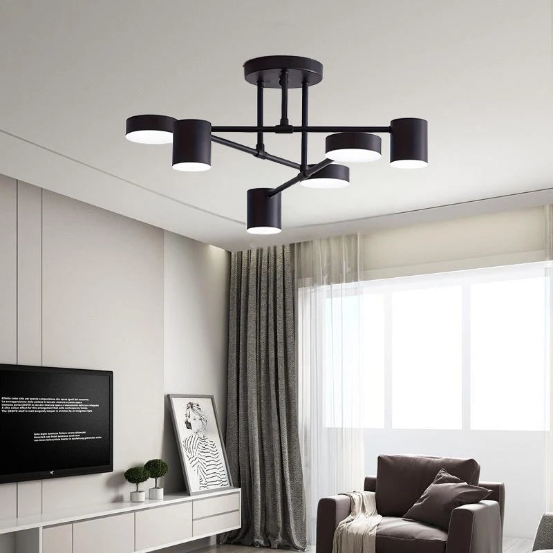 lampe suspendue moderne noire éclairage quotidien ampoules led 90 260v toucher interrupteur 56cm 30cm