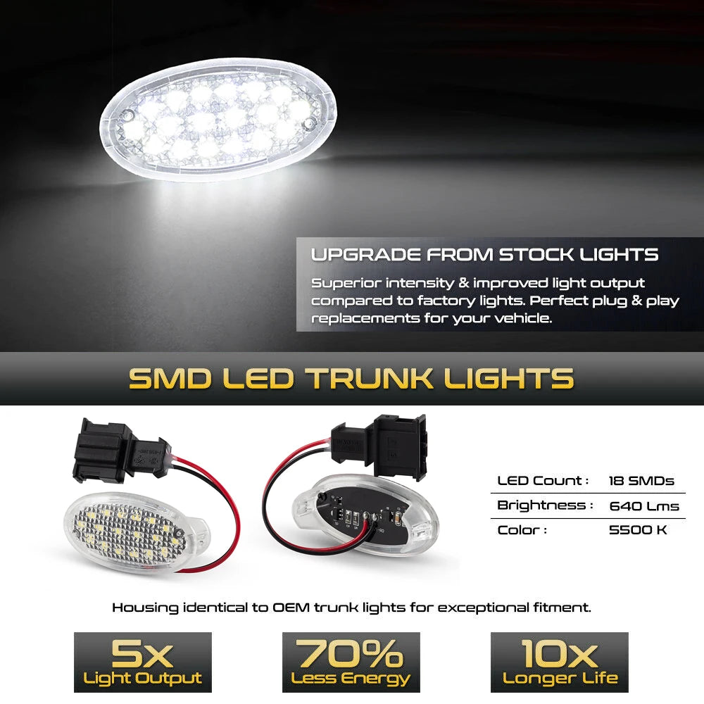 lampe led coffre voiture blanc moderne 18smd 3w 3400lumens t10 w5w 12v land rover