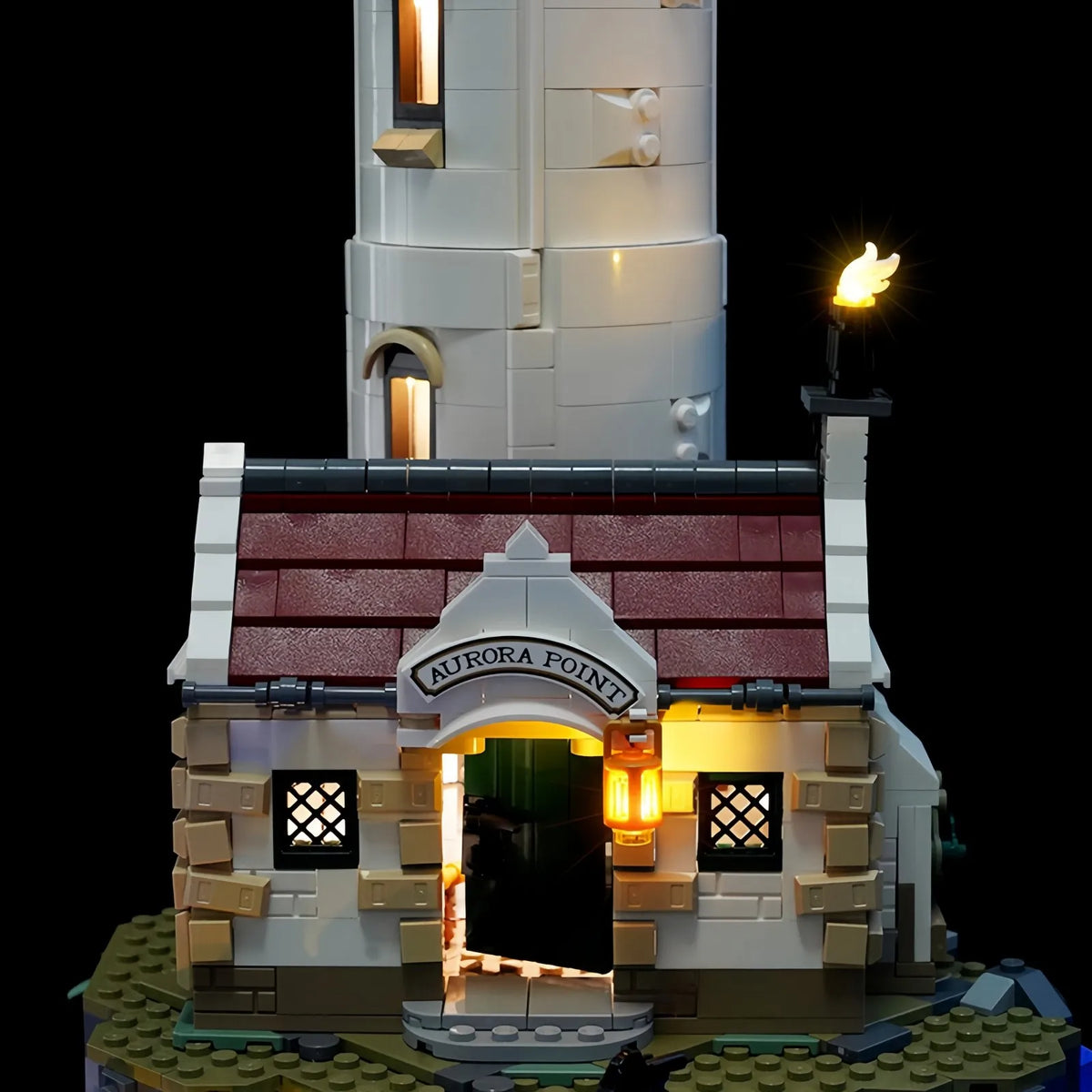 Lumière LED Phare Décoratif Montage LEGO Adulte Non Inclus Blocs Construction