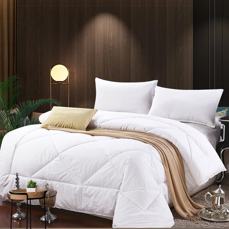 couvre lit blanc 100% coton matelassé doux moderne été chambre lit queen king