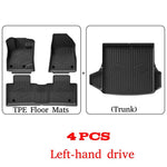 tapis sol voiture noir rayures verticales anti dérapant clips moderne tout temps