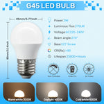 lot ampoules led boule e27 blanc moderne salon chambre maison intérieur décoratif