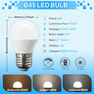 lot ampoules led boule e27 blanc moderne salon chambre maison intérieur décoratif