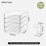 organisateur transparent moderne clips porte crayons pochettes rangement accessoires scissors horloge