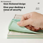 pad protection table silicone vert clair beige moderne clips diagonal