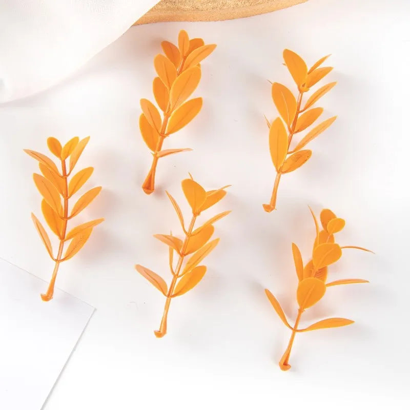 accessoires décoration extérieure branche artificielle feuilles vertes naturel minimaliste