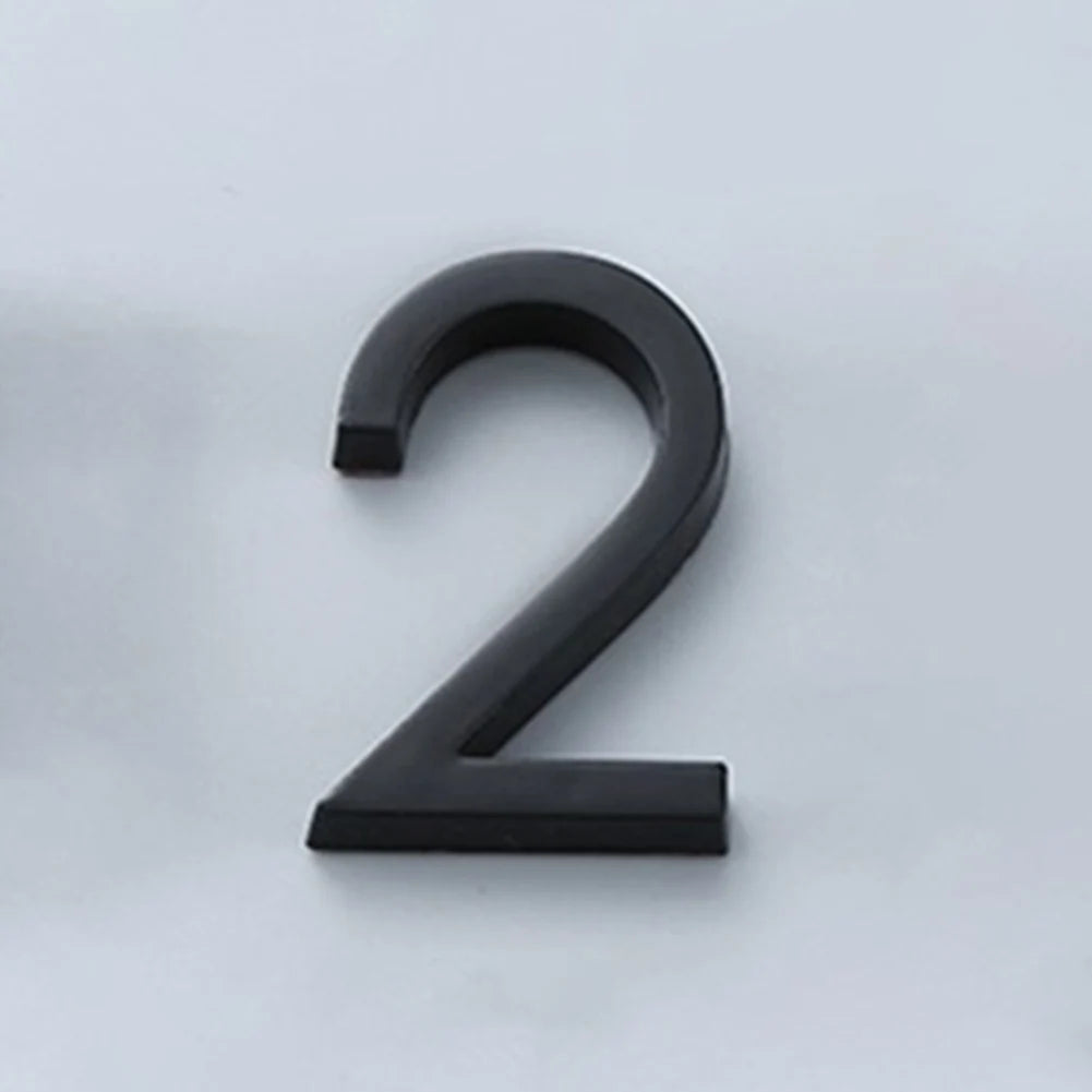 numéro porte adhésif acrylique moderne noir 38mm 60mm minimaliste rond simpleextérieur chambre ménagehôtel