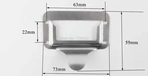 support fixation moderne argenté plat lisse opacité rectangle métal