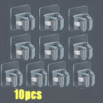 porte balai adhésif support murale rangement moderne salle bain outils nettoyage hooks gris clair