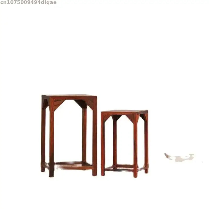 piédestal bois massif finition brillante classique moderne support sculptures vases bonsaïs statuettes brûleur encensOpaque