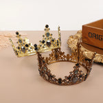 couronne or argent strass baroque élégante adhésive décoration fête princesse baby