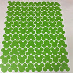 autocollants tête mickey mouse couleur moderne enfants décoration murale stickers résistants eau