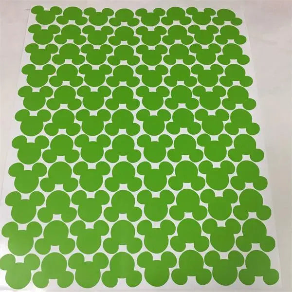 autocollants tête mickey mouse couleur moderne enfants décoration murale stickers résistants eau