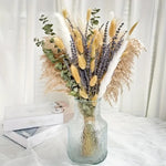 Bouquet fleurs séchées naturel varié rustique décoration maison anniversaire fêtes