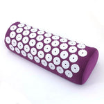 tapis massage acupuncturé violet bleu marine vert rondelles blanches moderne sac rangement