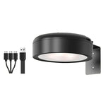 lampe murale led noire rechargeable sans fil adhésive télécommande câble usb moderne intangible économique