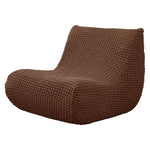 Housse fauteuil moderne crème texture relief lavable 30x60x70cm