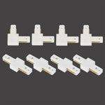 rails suspension blanc noir moderne connecteurs vis assemblage luminaires fixations fonctionnel plat lisse