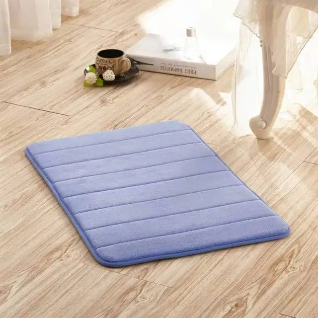 tapis bain absorption eau antidérapant mémoire forme texture cailloux moderne noir beige gris